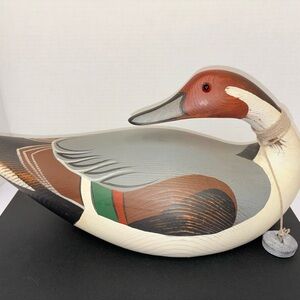 Signed Lac La Croix Duck Decoy